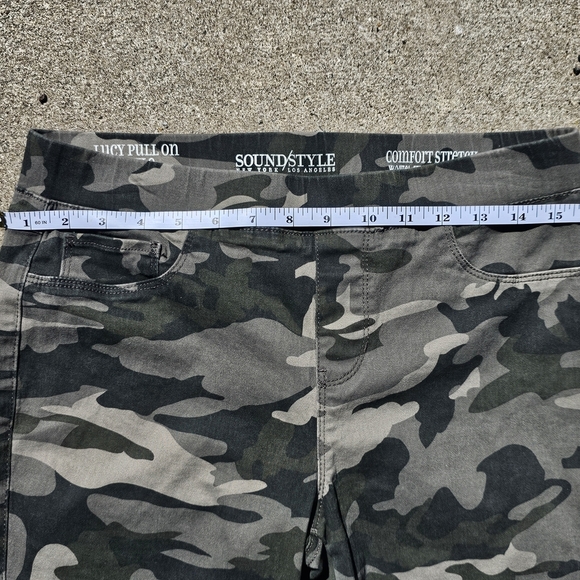 Camouflage Lucy pull on ankle leggings - Picture 5 of 9